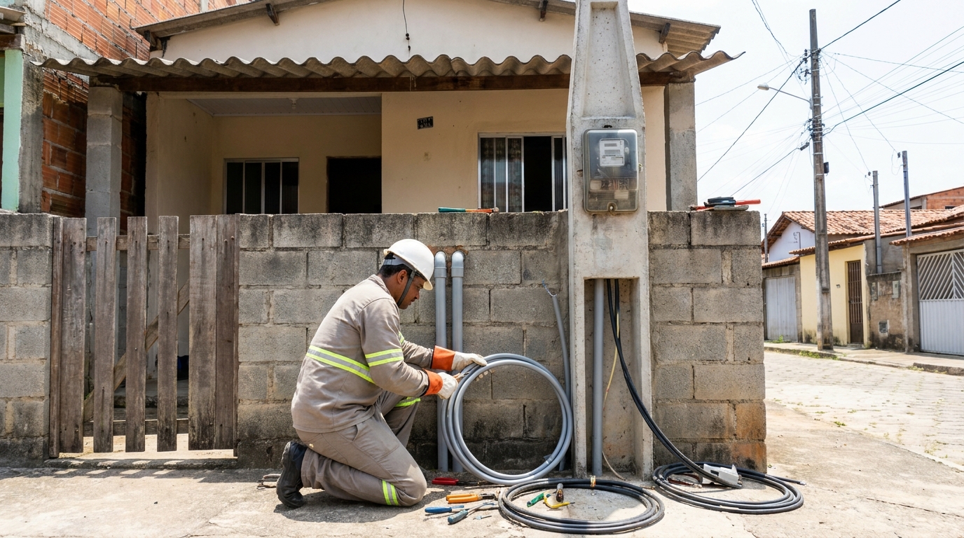 Instalacao de padrao de energia residencial em Duque de Caxias‑RJ